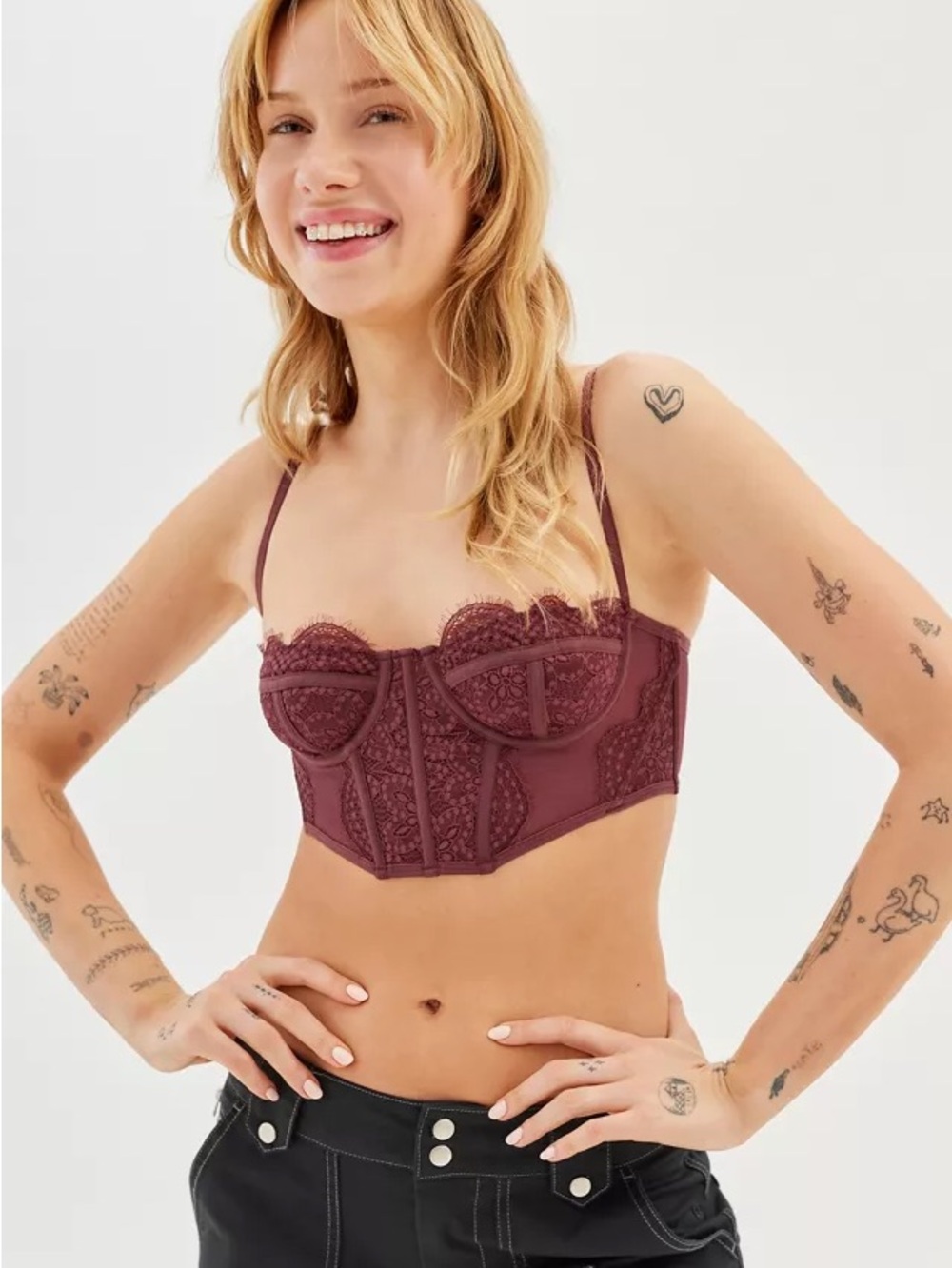 Cropped Corset Bra Top
